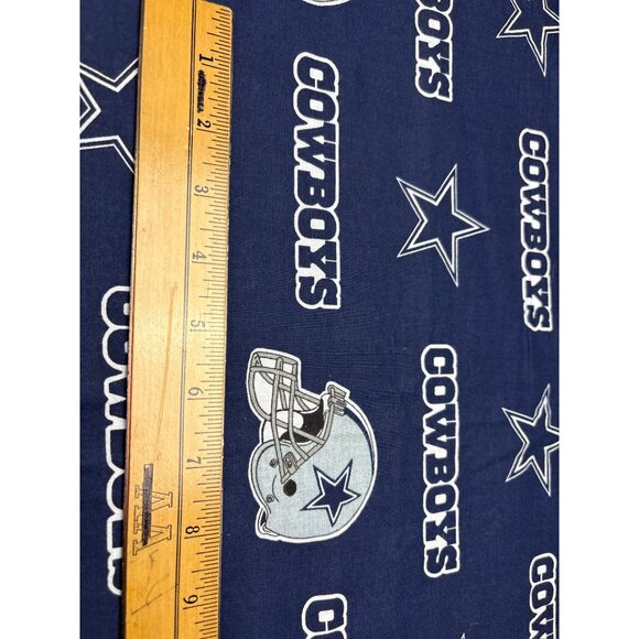 Dallas Cowboys Cotton Fabric 17" x 58" Navy Blue NFL Logo Helmet Design Crafts S - Picture 3 of 9